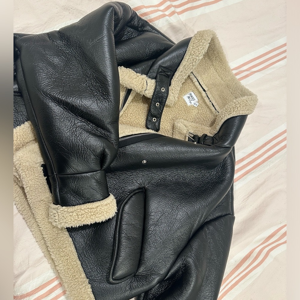 Woman’s Princess Polly Leather Jacket with Fur - Picture 2 of 5